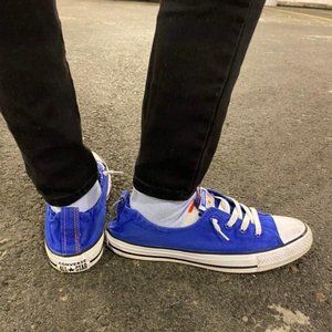 Women's Blue Converse All Star Low-Top Sneakers